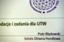 Rekomendacje i zadania dla UTW - Projekt prof. dr hab. Piotra Błędowskiego 